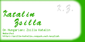 katalin zsilla business card